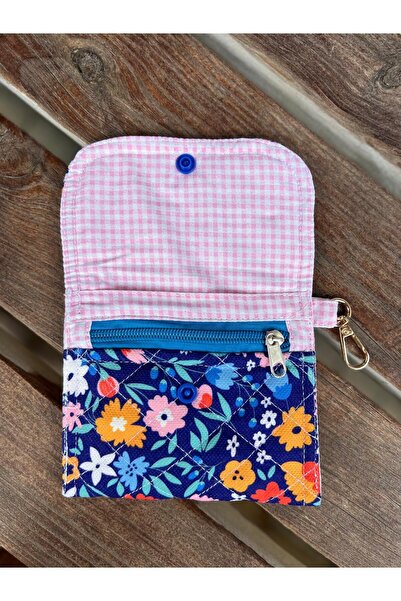 HelloPunch&Bags Cüzdan –ÇİÇEK DESENLİ El Yapımı, Fermuarlı İÇ Göz, Çıtçıt Kapamalı CÜZDAN | HELLOBAGSSTYLE