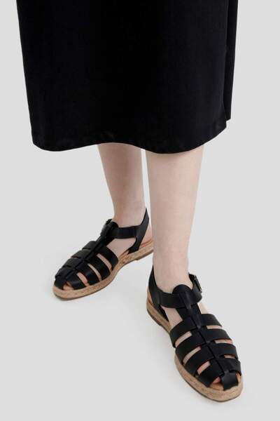 DeFacto Kadın Düz Taban Suni Deri Espadril B8615AX24SM