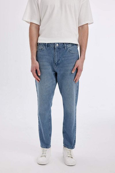 DeFacto The 90S Slim Fit Tight Fit High Waist Narrow Leg Jean Pants D2381Ax24Sm
