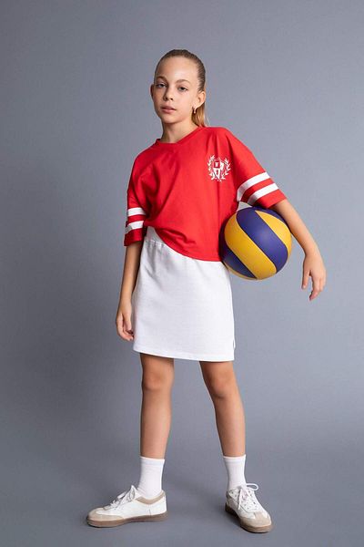DeFacto Girl's Sweatshirt and Skirt Set - D2343A824HS