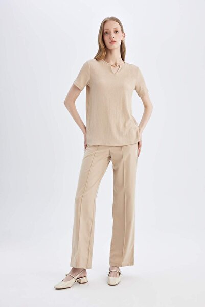 DeFacto Μπλουζάκι με κοντό μανίκι με κανονική εφαρμογή C1872AX24SP