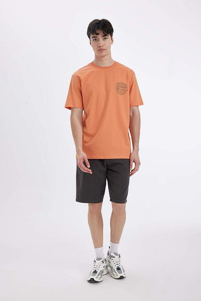 DeFacto Crew Neck Printed Regular Fit Short Sleeve T-Shirt C9224axog191