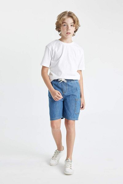 DeFacto Pantaloni scurți de jeans pentru băiat - D2687A824SM