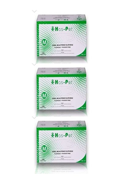 Genel Markalar Vinil Eldiven Pudrasız 100'lü Paket 3 Adet M Beden