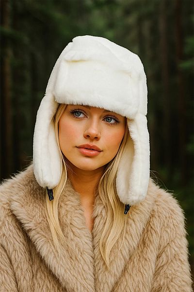 BAHELS Clip-on Beanie Hat with Plush Ears