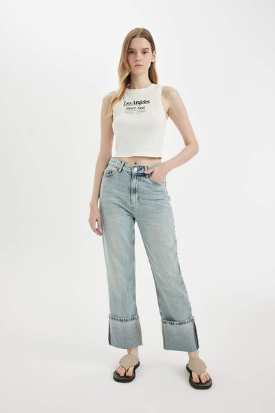 DeFacto Atlet de camisole cu nervuri cu gât crew - D2158AX24HS