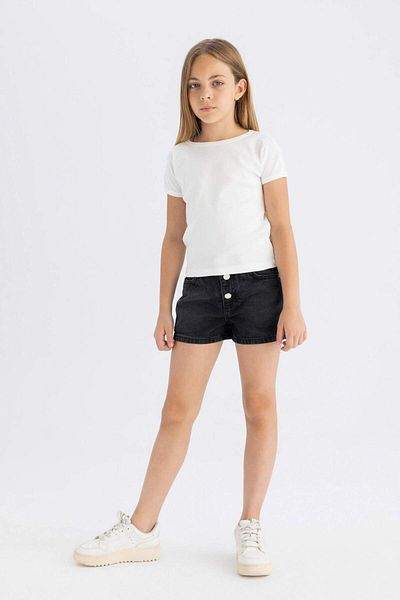 DeFacto Girl's Jean Fit Mom Shorts - D1712A824SM