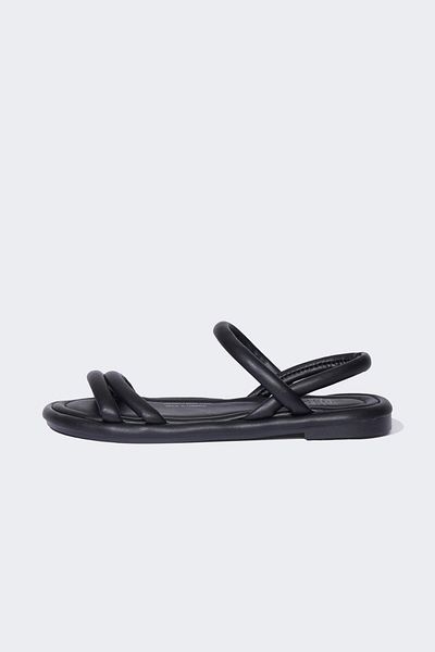 DeFacto Sandale de damă cu talpă plată din piele artificială D0765ax24hs