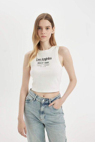 DeFacto Atlet de camisole cu nervuri cu gât crew - D2158AX24HS