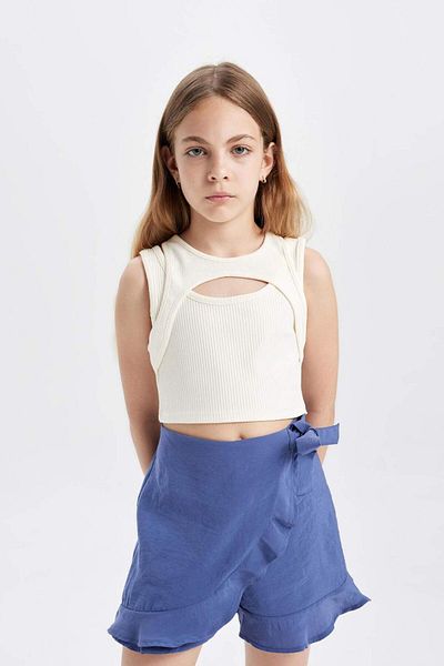 DeFacto Modal Girl's Shorts Skirt - C8784A824HS