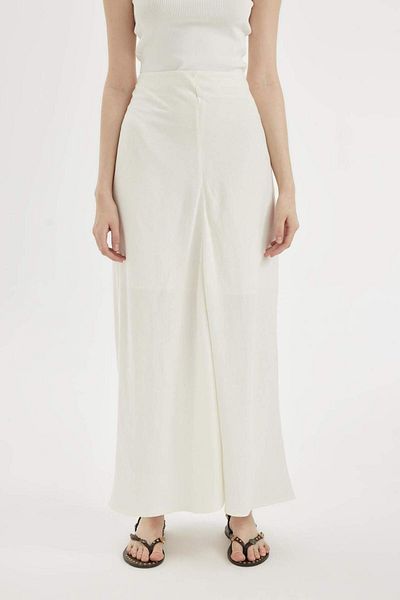 DeFacto Linen Maxi Skirt - A-Line D0023AX24SM