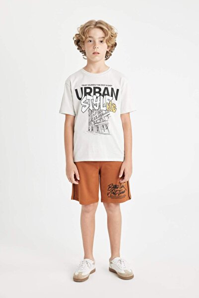 DeFacto Boy's Printed Shorts - C3724A824HS