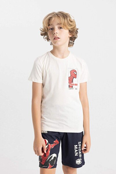 DeFacto Хлопчачий піжамний комплект Marvel Spiderman з коротким рукавом і шортами C2849A824SM
