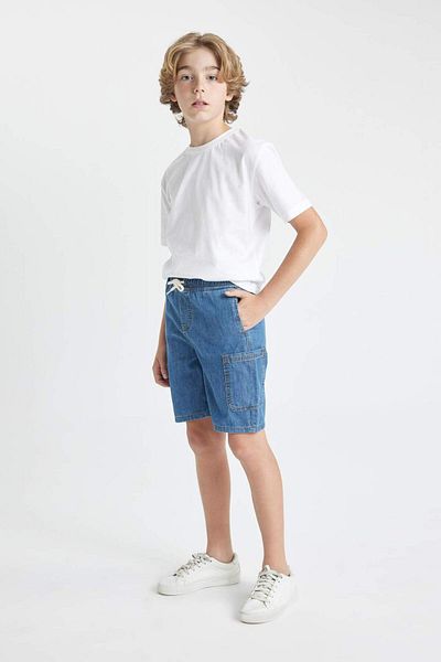 DeFacto Pantaloni scurți de jeans pentru băiat - D2687A824SM