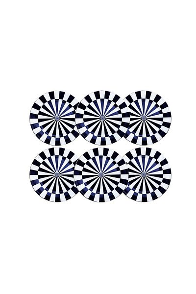 Lucky Art أوديليا طبق تقديم 6 قطع 27 سم