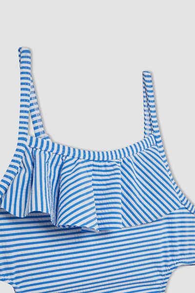 DeFacto Girl's Striped Swimsuit C1021A824Sm