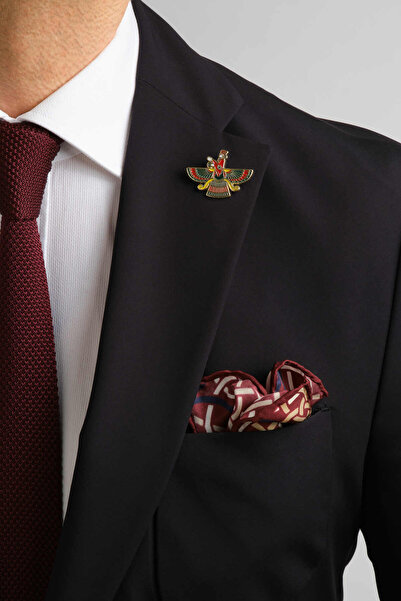 Bastetstyle Ahura Mazda Rozet Broş Pin Özel Tasarım El Yapımı Mine Boya