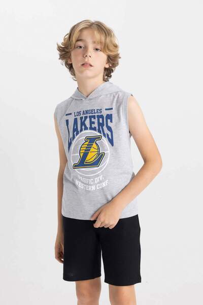 DeFacto Erkek Çocuk NBA Los Angeles Lakers Kapüşonlu Atlet C4450A824HS