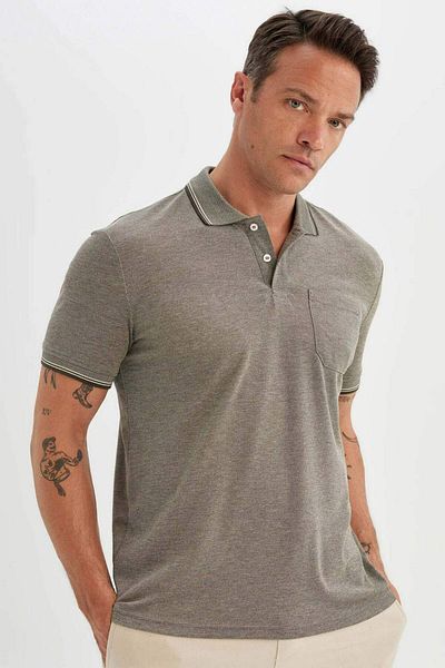 DeFacto New Regular Fit Polo Neck Short Sleeve T-Shirt C6004Ax24Sm