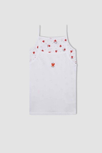 DeFacto Girl's Patterned 2-Piece Undershirt C7939A824Sm