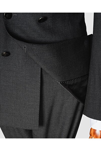 echol Ech. 513 İnce Çizgili Kruvaze Takım Elbise