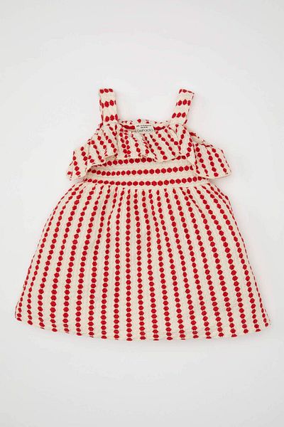 DeFacto Striped Sleeveless Dress for Baby Girl - C7126A524SM