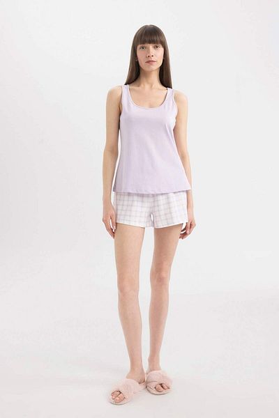 DeFacto Patterned Pajama Set with Straps - C7898Axpr77