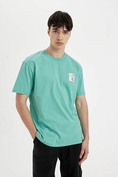 DeFacto Crew Neck Printed Regular Fit T-Shirt C2730AX24SM