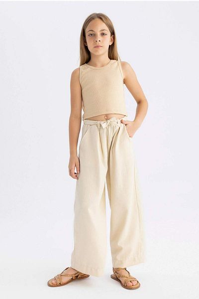 DeFacto Pantaloni fete cu picioare late C0273A824SM