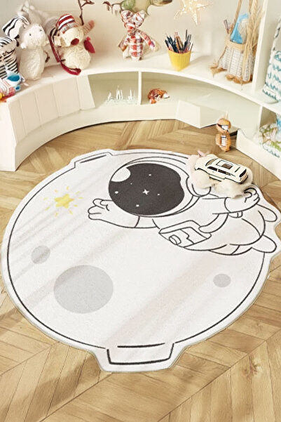 Decomia Home Dijital Kaymaz Yıkanabilir Astronot Uzay Temalı Çocuk Halısı Oyu...