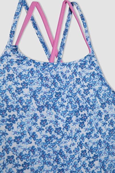 DeFacto Patterned Girl's Swimsuit - C1022A824SM