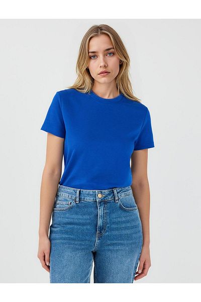 Jimmy Key Βασικό κοντομάνικο μπλουζάκι Saks Crew Neck
