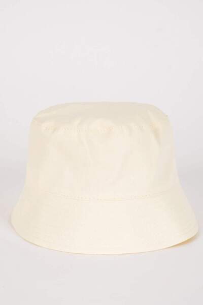 DeFacto Kız Çocuk Etiket Baskılı Gabardin Bucket Şapka B7586A824SM