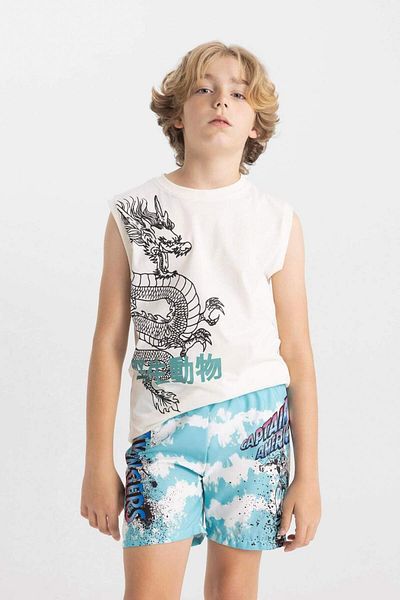 DeFacto Marvel Avengers Boys' Sea Shorts - C3670A824HS