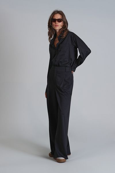 Lufian Women's Black Darrel Shirt - Regular Fit
