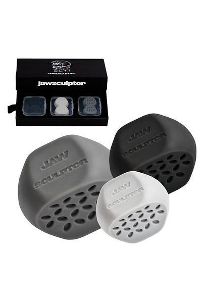 JAWSCULPTOR Set of 6 Silicone Devices for Jawline Definition and Facial Muscle Development - Jaw Sculptor