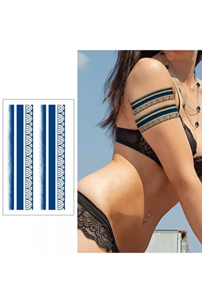 incebeltayt Şerit Figürlü 12 Saat Sonra Kararan Geçici Dövme 1 Ay 30 Gün Kalıcı