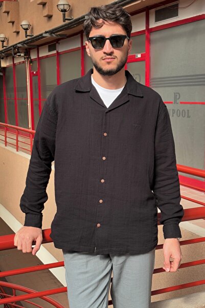 inpool Отворена яка, плат от муселин, лято и пролет, дишаща, 100% памук, голя...