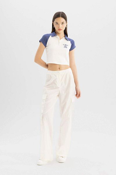 DeFacto Coool Fitted Printed Short Sleeve T-Shirt D1093Ax24Sm