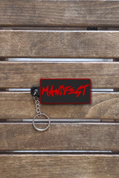 mmb Manifets Group Manifestival Themed Hard Plastic Keychain Red – Special Design, Durable, Stylish