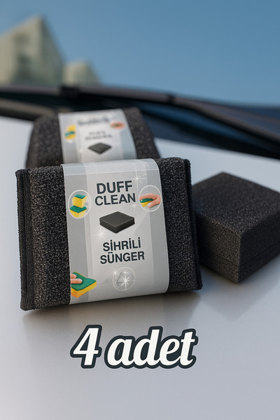 DUFF CLEAN 4 Adet Sihirli Inox Paslanmaz Telli Bulaşık Süngeri