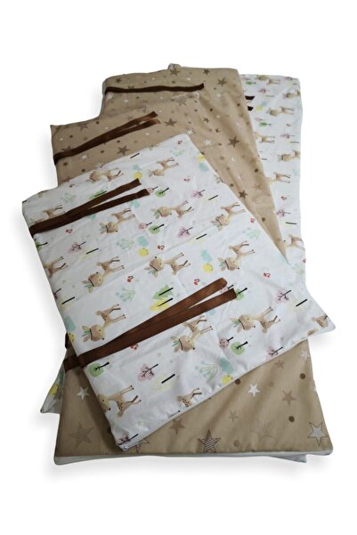 Bebek Özel حماية جانبية لسرير الأطفال الرضع 100×200 مونتيسوري (4 قطع) بني كاراكا