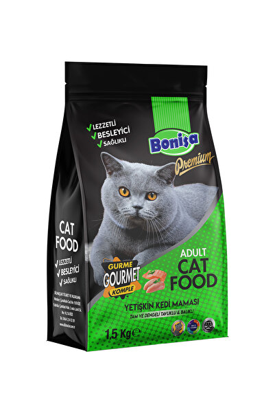 bonisa Premium Yetişkin Kedi Maması Tavuklu Balıklı Kedi Maması 1,5 Kg