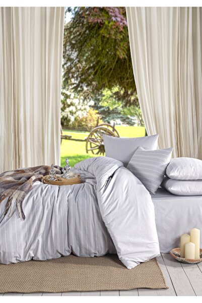 Beğenal Ranforce Oslo (Siva) Bračni Set posteljine