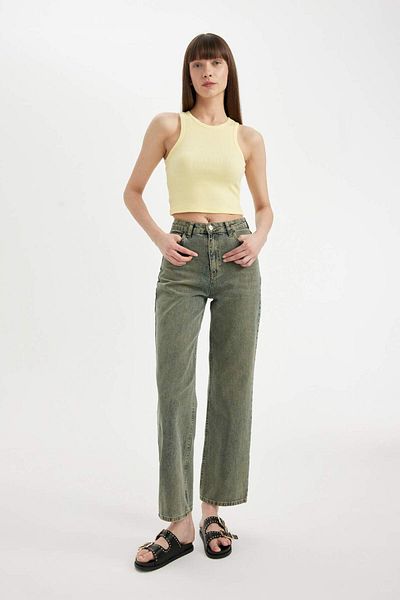 DeFacto Camisole cu nervuri cu gât Halter - U0357az24sm