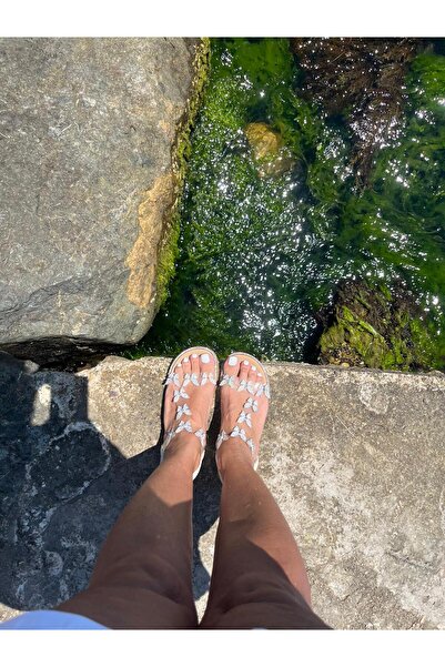 KRISTE BELL İthal Kelebekli Model Kadın Düz Sandalet