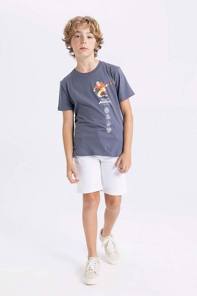 DeFacto Boy's Avatar the Last Airbender Crew Neck Short Sleeve T-Shirt C3109A824HS