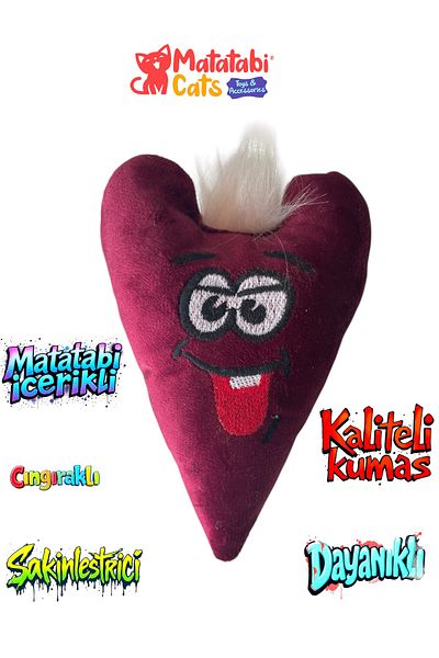 MATATABİ CATS Love Matatabi Content Furry Fabric Cat Toy with Sound 15 Cm (Does Not Contain Catnip/Herb)