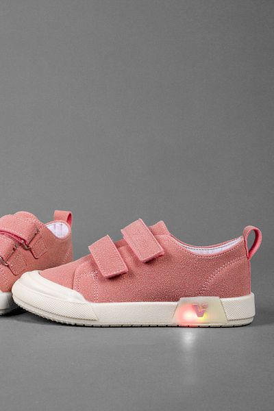 Vicco Mago Model Lighted Baby Girl Booties Sports Shoes Powder Sneaker