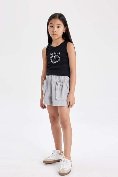 DeFacto Girl's Cotton Pocket Shorts C0281A824HS